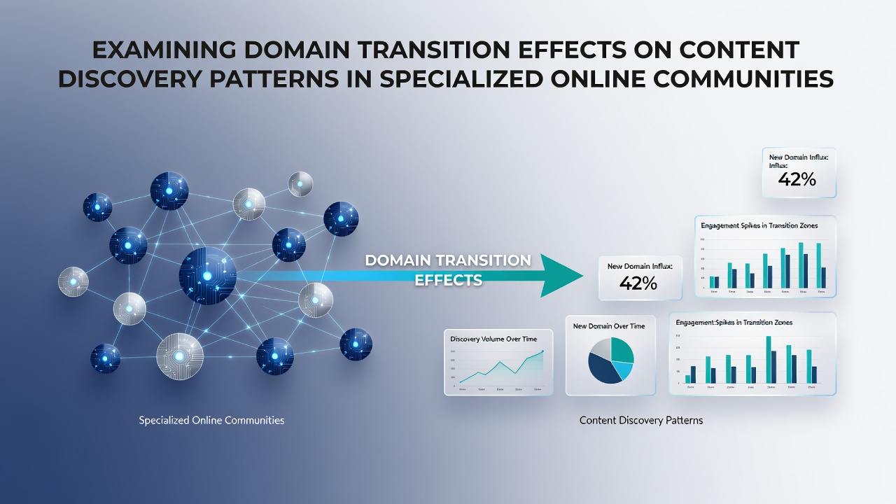 Examining Domain Transition Effects on Content Discovery Patterns in Specialized Online Communities